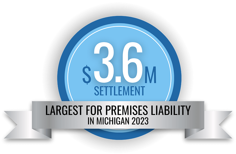 $3.6 million settlement; largest for premises liability in Michigan 2023